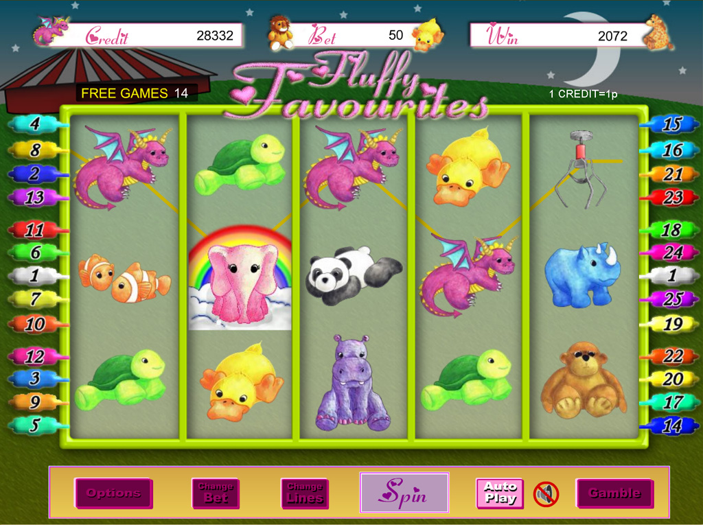 slot sites with fluffy favourites
